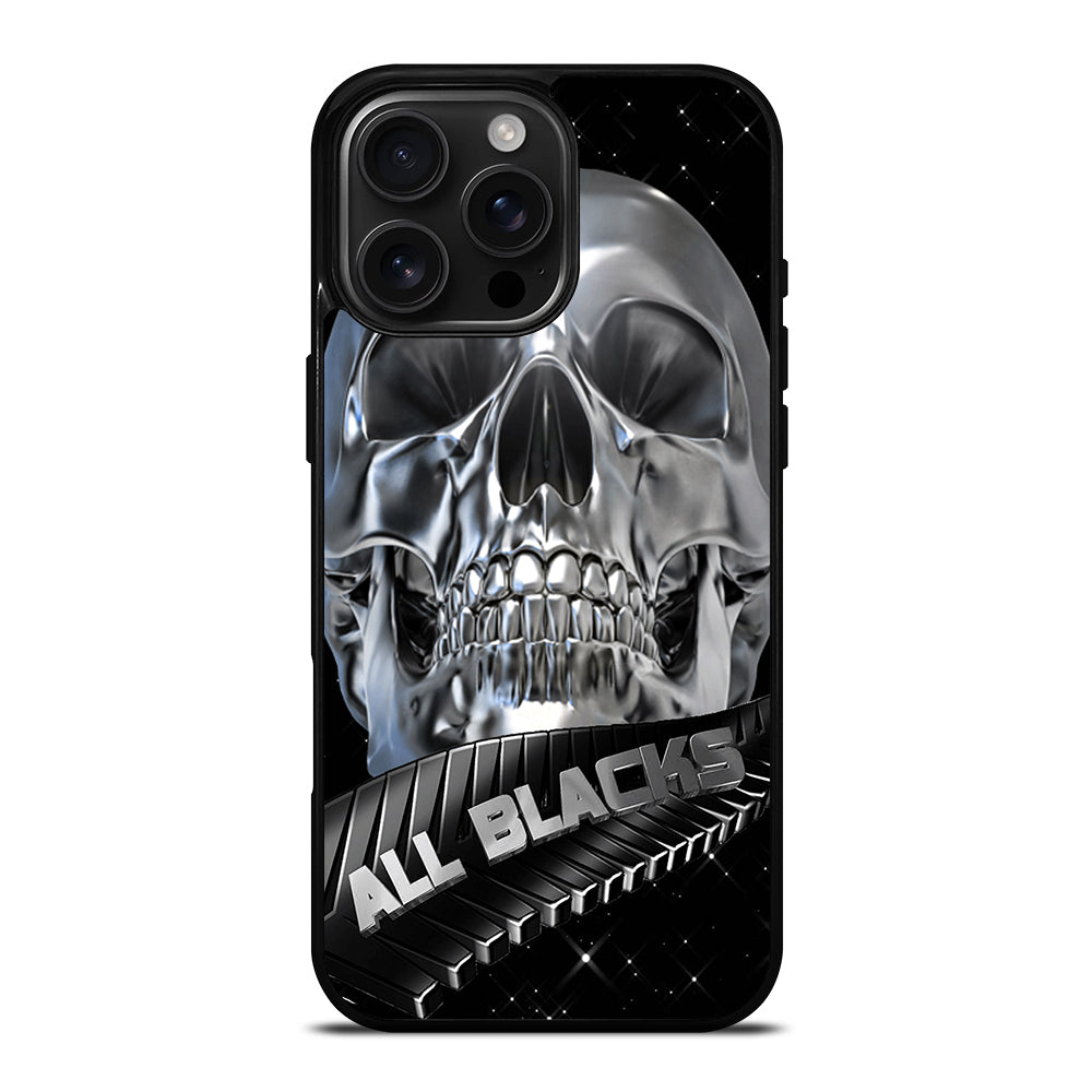 ALL BLACKS NEW ZEALAND RUGBY SKULL iPhone Case Cover