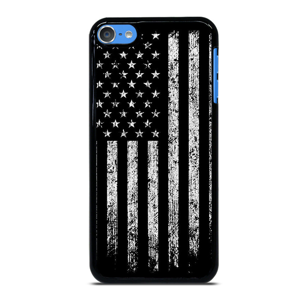AMERICAN FLAG BLACK AND WHITE iPod Touch Case Cover