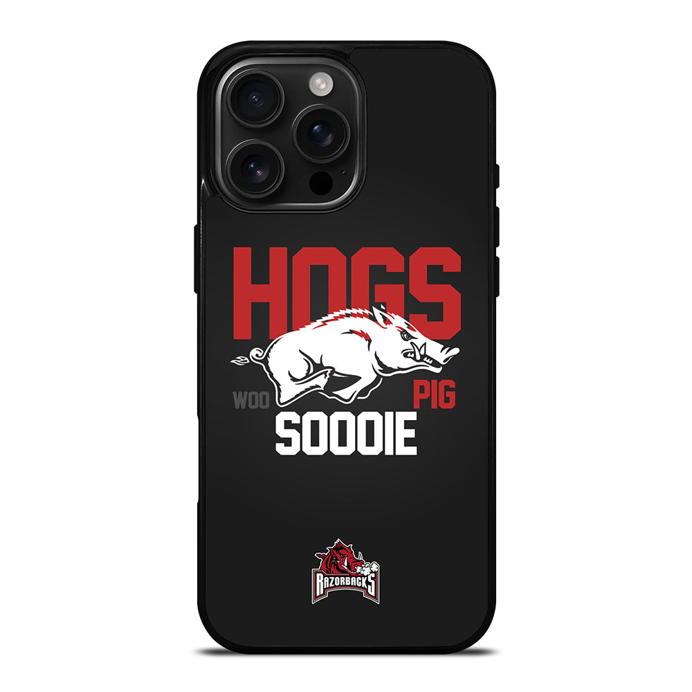 ARKANSAS RAZORBACKS HOGS WOO PIG SOODIE iPhone Case Cover