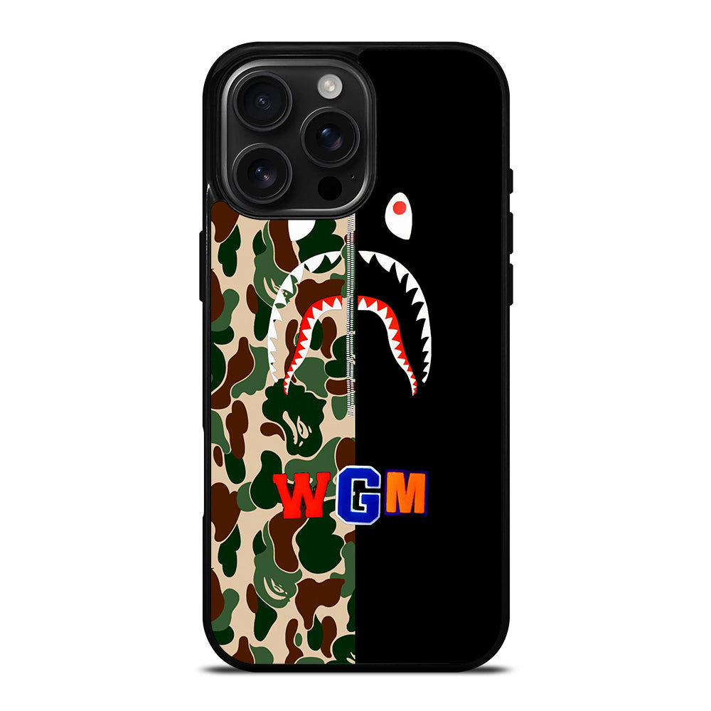 BAPE CAMO SHARK WGM iPhone Case Cover