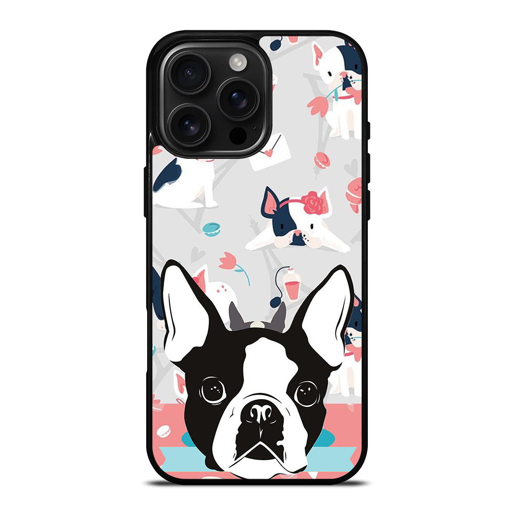 BOSTON TERRIER DOG 3 iPhone Case Cover
