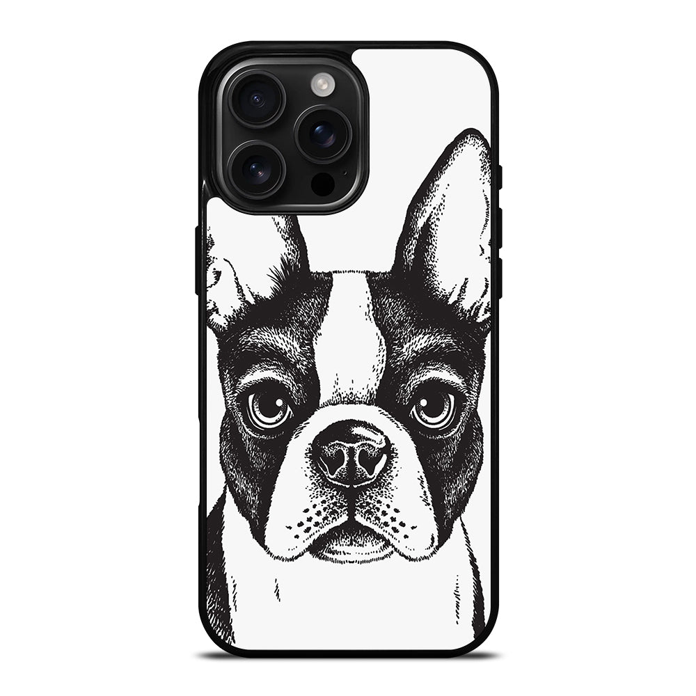 BOSTON TERRIER DOG ART iPhone Case Cover