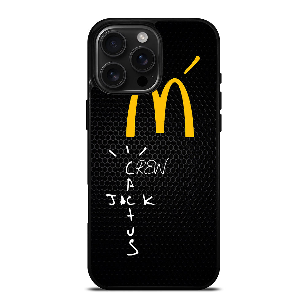 CACTUS JACK TRAVIS SCOTT MCDONALD'S METAL LOGO iPhone Case Cover