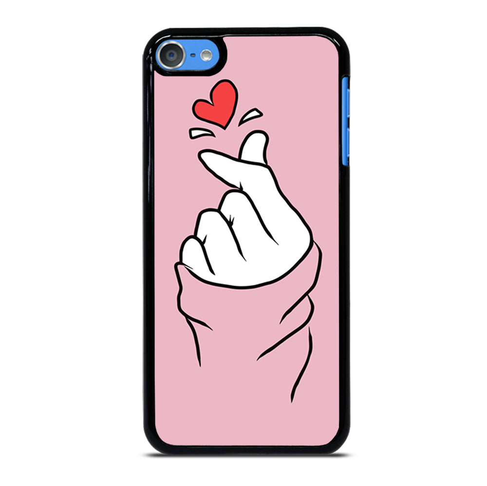 CUTE HEART FINGER PINK iPod Touch Case Cover