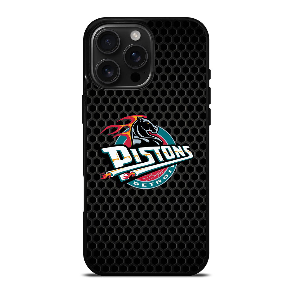 DETROIT PISTONS METAL LOGO iPhone Case Cover