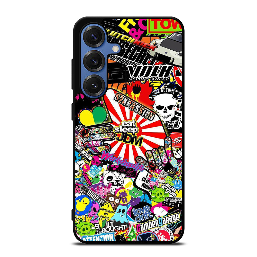 EAT SLEEP JDM STICKER BOMB 2 Samsung Galaxy Case Cover