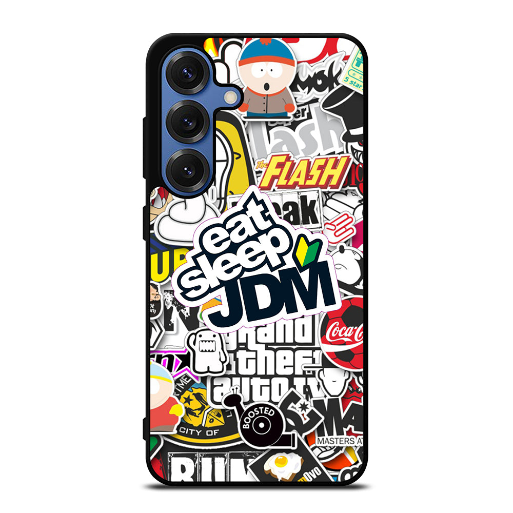 EAT SLEEP JDM STICKER Samsung Galaxy Case Cover