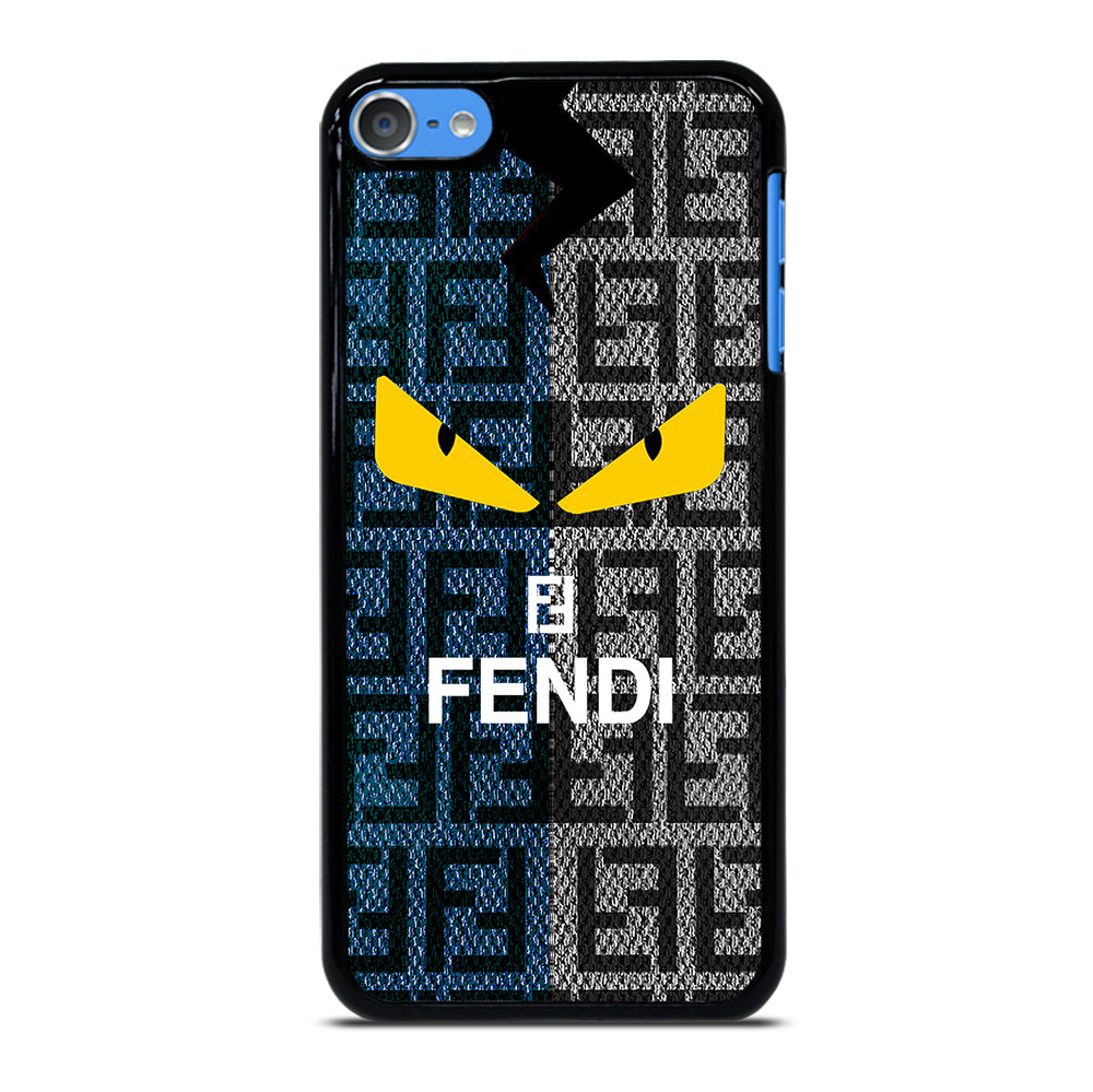 FENDI ROMA BLUE GRAY PATTERN iPod Touch Case Cover