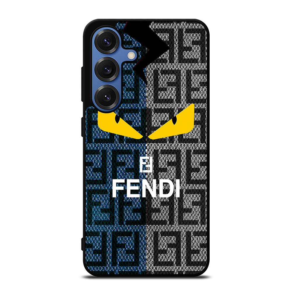 FENDI ROMA BLUE GRAY PATTERN Samsung Galaxy Case Cover