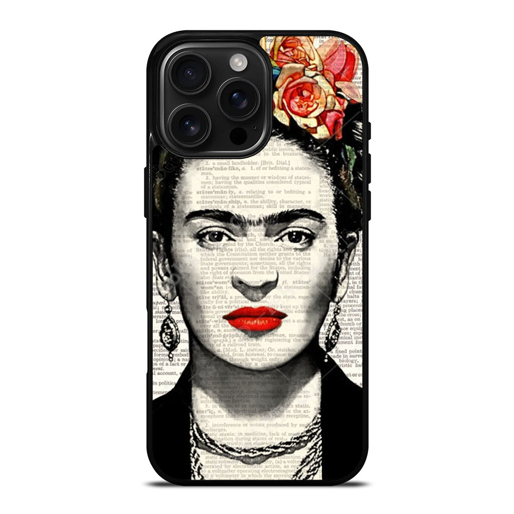 FRIDA KAHLO NEWSPAPER iPhone Case Cover