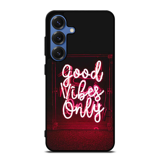 GOOD VIBES ONLY QUOTE 2 Samsung Galaxy Case Cover