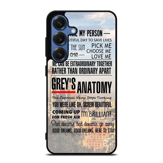 GREY'S ANATOMY QUOTE Samsung Galaxy Case Cover