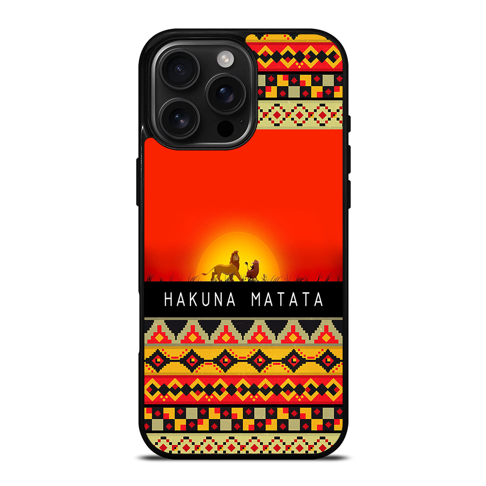 HAKUNA MATATA LION KING AZTEC 1 iPhone Case Cover