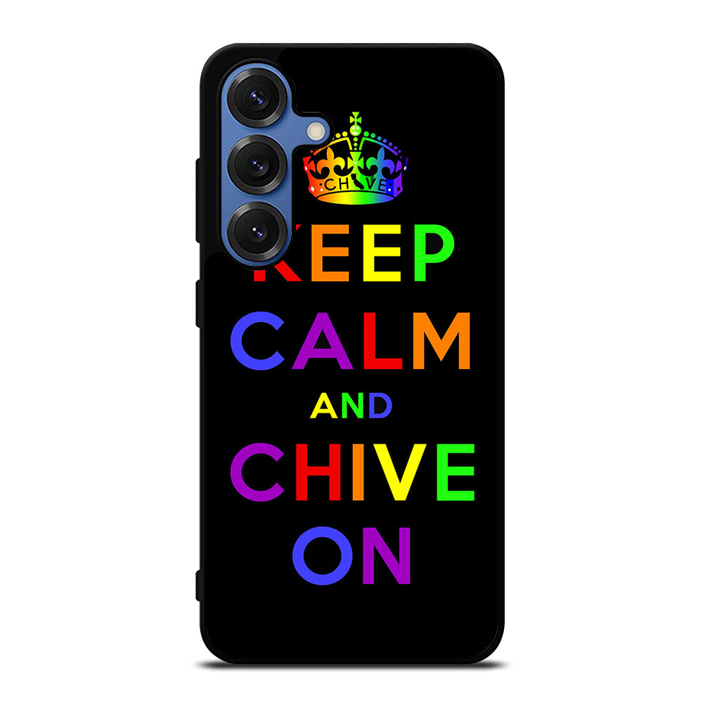 KEEP CALM AND CHIVE ON 1 Samsung Galaxy Case Cover