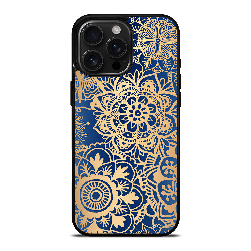 MANDALA BLUE PATTERN iPhone Case Cover