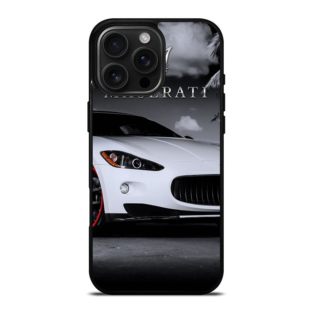 MASERATI WHITE CAR iPhone Case Cover