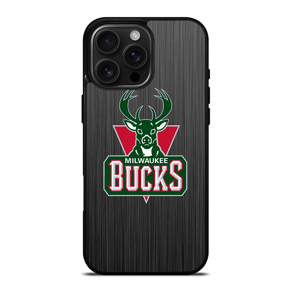 MILWAUKEE BUCKS METAL LOGO iPhone Case Cover