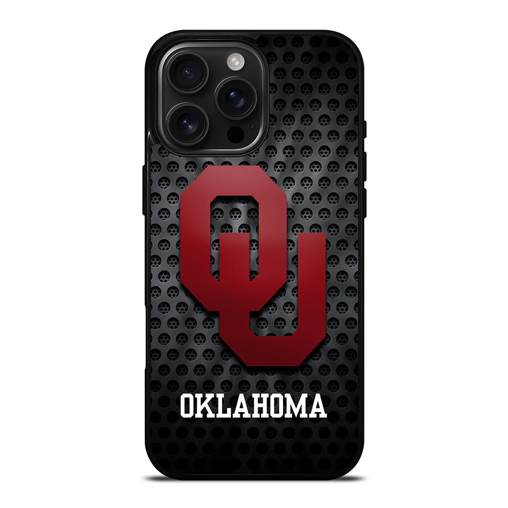 OKLAHOMA SOONERS NFL METAL LOGO iPhone Case Cover