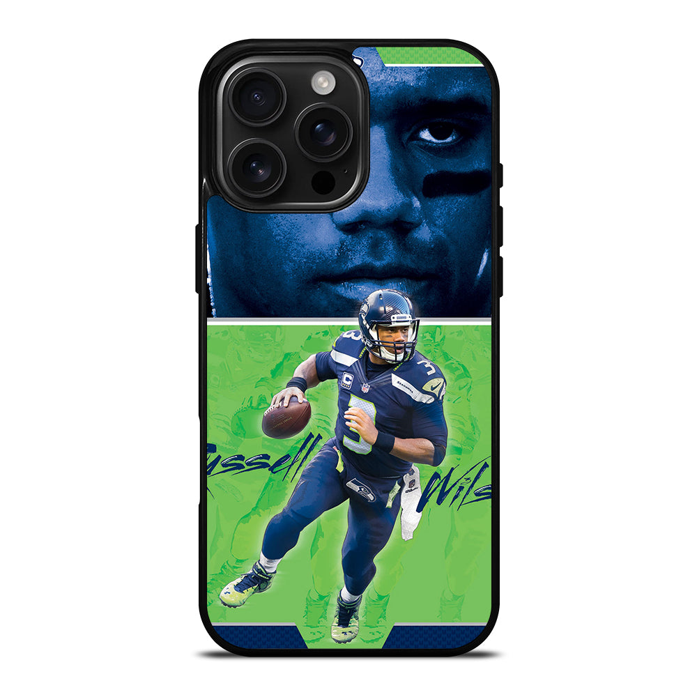 RUSSELL WILSON SEAHAWKS FOOTBALL iPhone Case Cover
