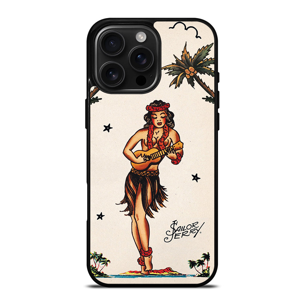 SAILOR JERRY GIRL TATTOO iPhone Case Cover