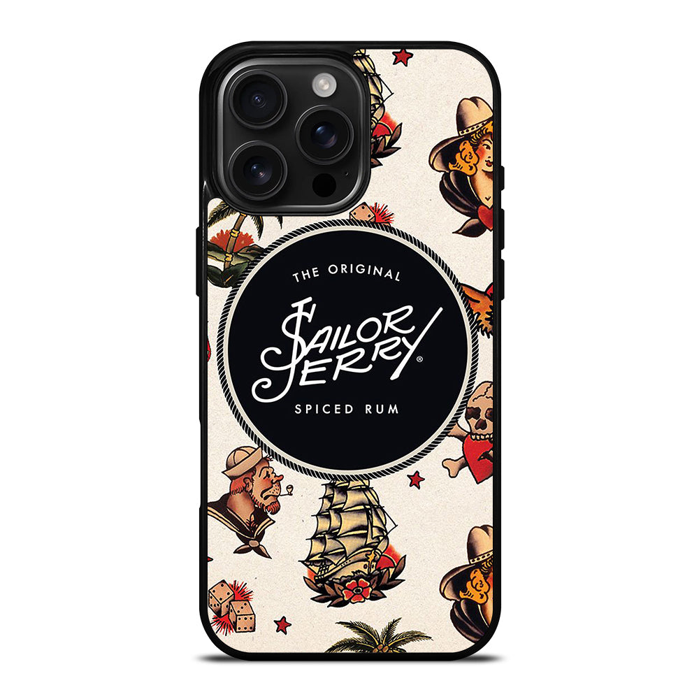 SAILOR JERRY PATTERN iPhone Case Cover
