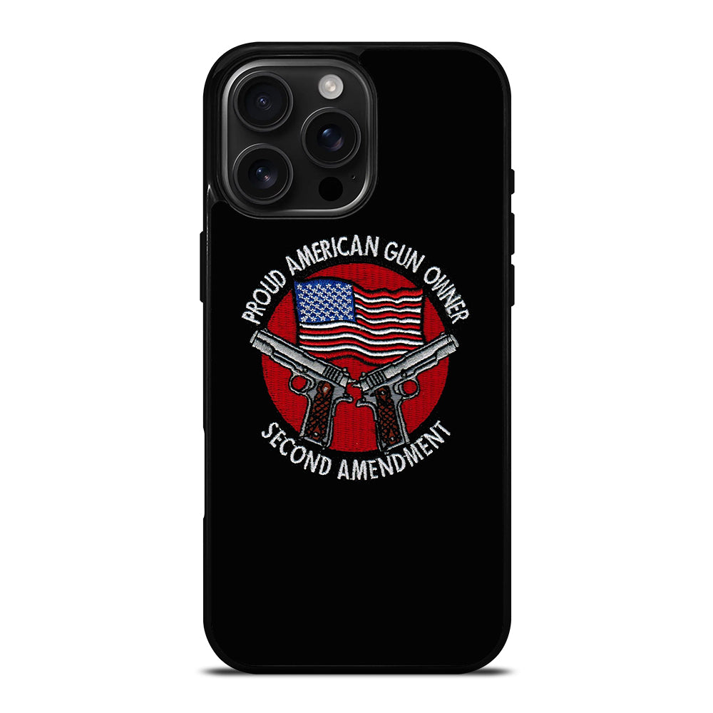 SECOND AMENDMENT AMERICAN GUN LOGO iPhone Case Cover