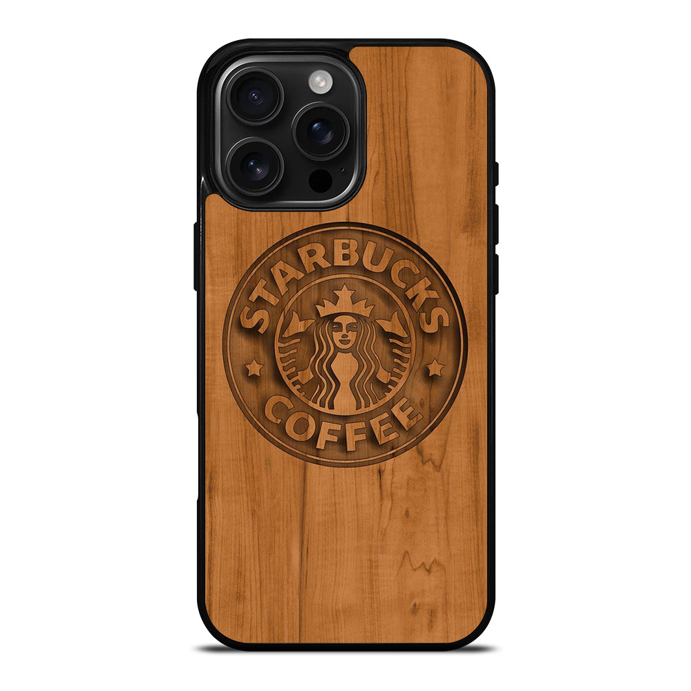 STARBUCKS COFFEE WOODEN iPhone Case Cover