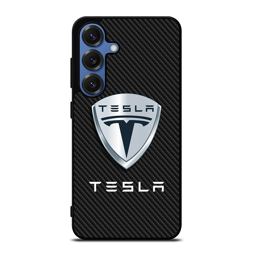 TESLA LOGO CARBON Samsung Galaxy Case Cover