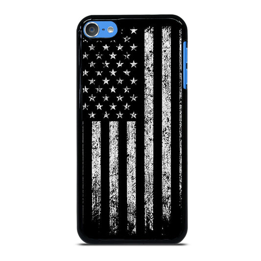 AMERICAN FLAG BLACK AND WHITE iPod Touch Case Cover