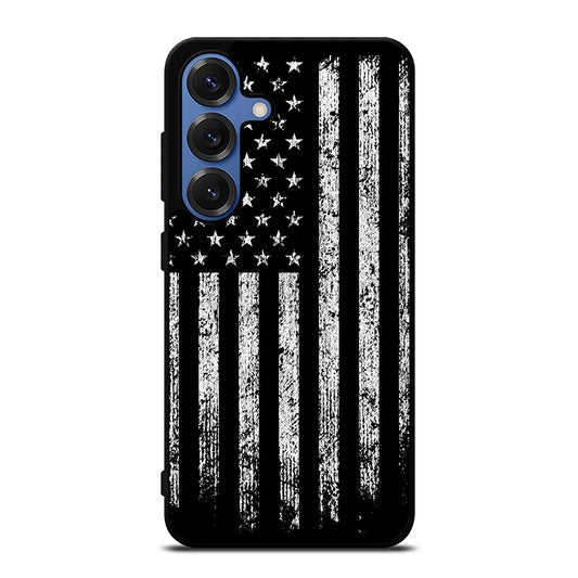AMERICAN FLAG BLACK AND WHITE Samsung Galaxy Case Cover