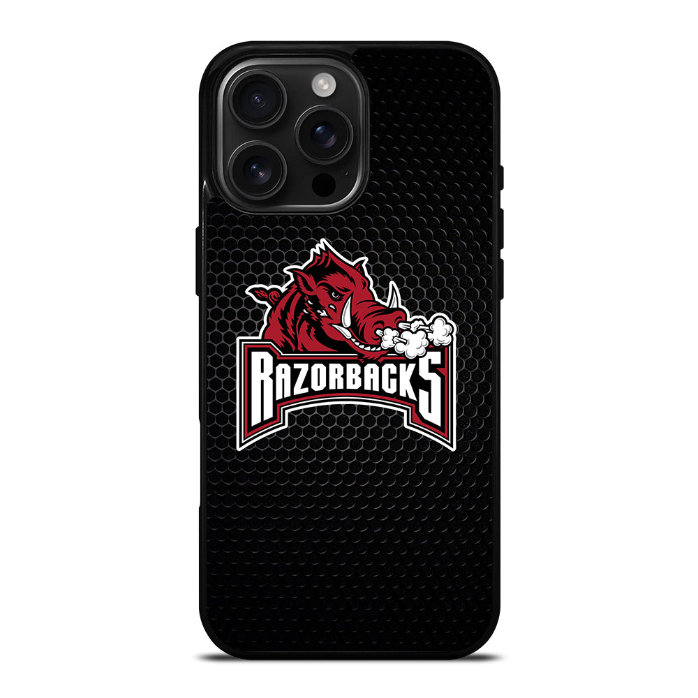 ARKANSAS RAZORBACKS METAL LOGO iPhone Case Cover