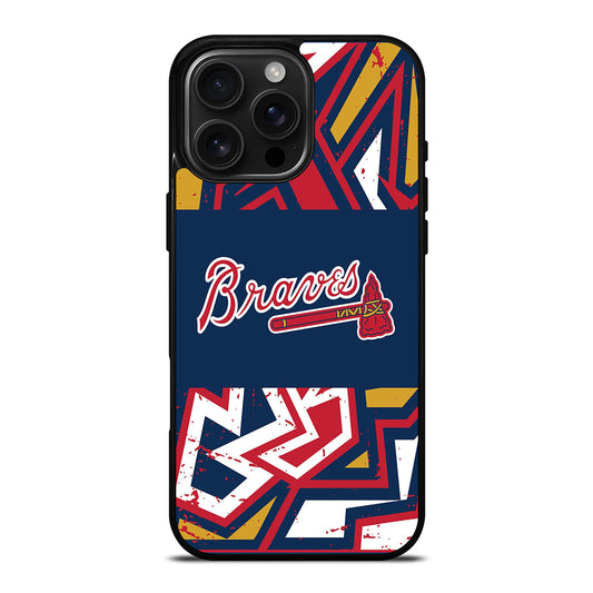 ATLANTA BRAVES ART LOGO 2 iPhone Case Cover