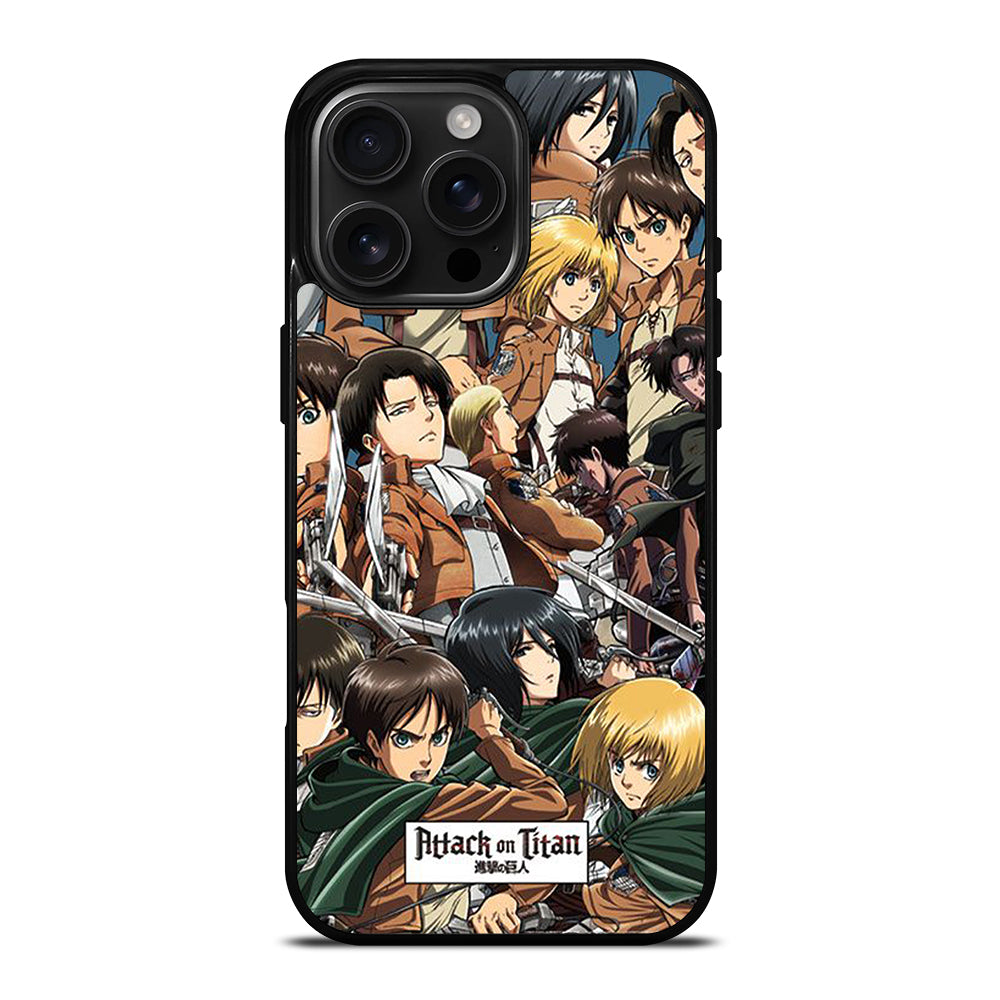 ATTACK ON TITAN ALL CHARACTER iPhone Case Cover
