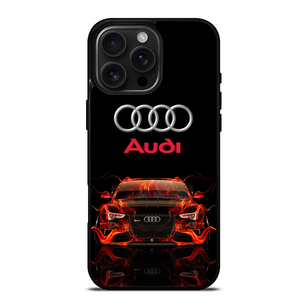 AUDI CAR FLAME LOGO iPhone Case Cover