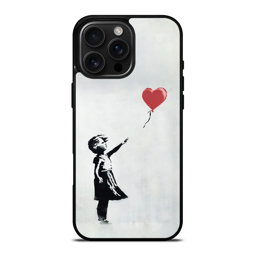 BANKSY BALLOON GIRL ART iPhone Case Cover