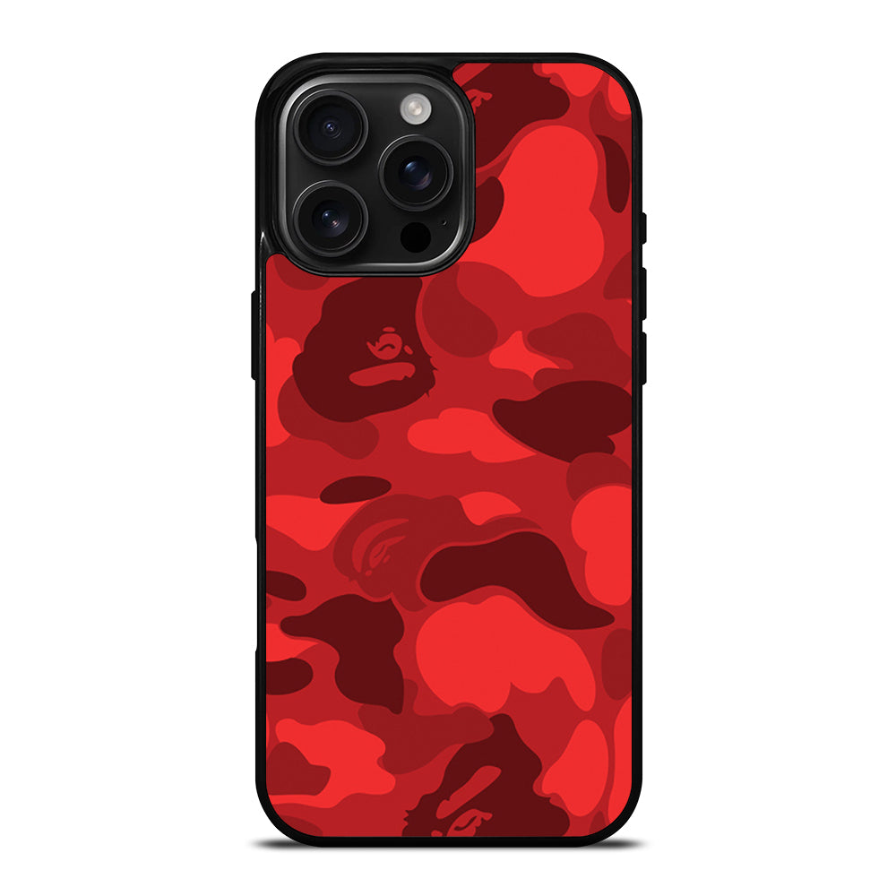 BAPE CAMO RED iPhone Case Cover