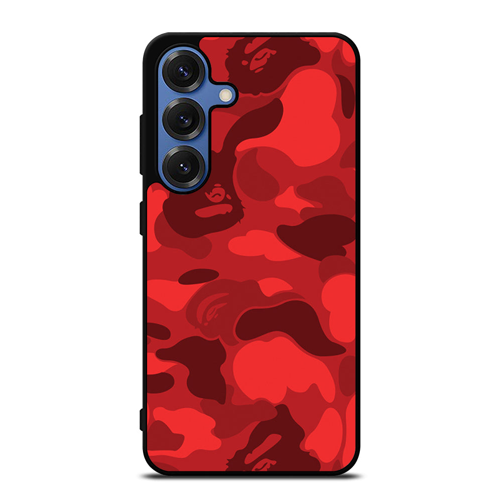 BAPE CAMO RED Samsung Galaxy Case Cover