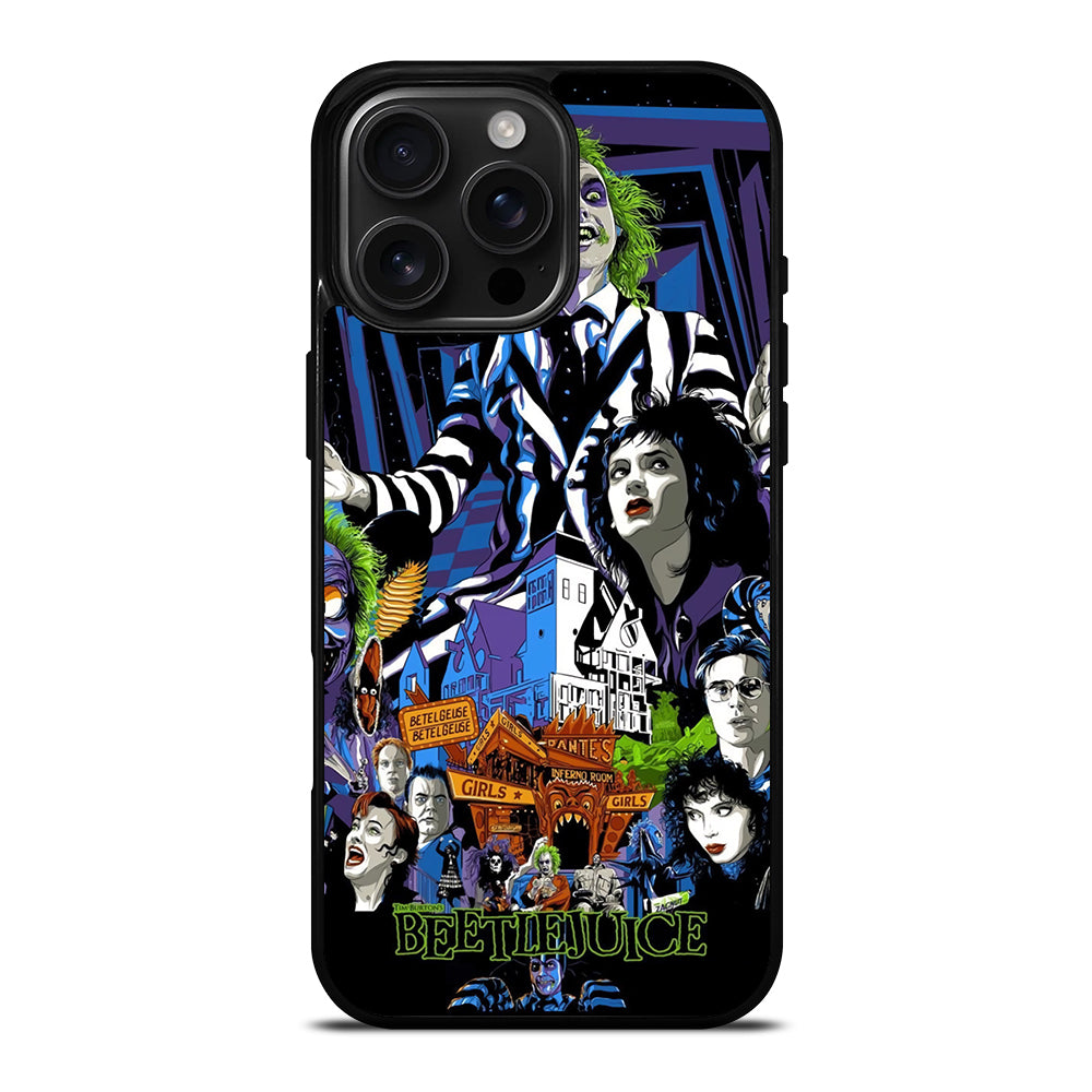 BEETLEJUICE TIM BURTON CARTOON iPhone Case Cover