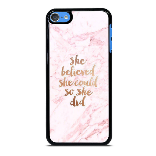BELIEVE IN YOURSELF MARBLE iPod Touch Case Cover
