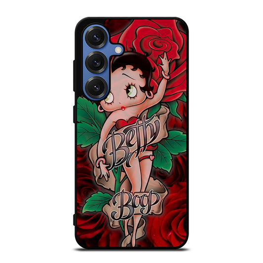 BETTY BOOP CARTOON FLOWER Samsung Galaxy Case Cover