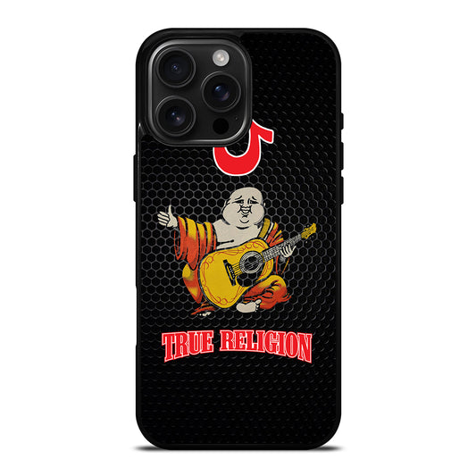 BIG BUDDHA TRUE RELIGION METAL LOGO iPhone Case Cover