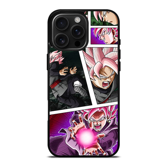 BLACK GOKU SS ROSE COLLAGE iPhone Case Cover