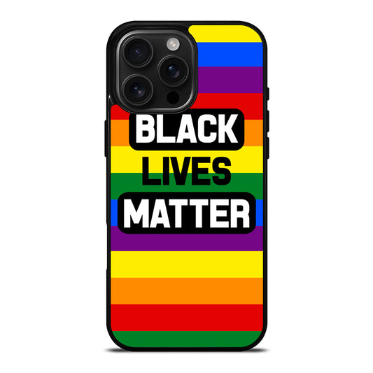 BLACK LIVES MATTER RAINBOW iPhone Case Cover