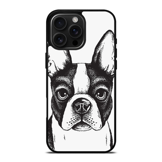 BOSTON TERRIER DOG ART iPhone Case Cover