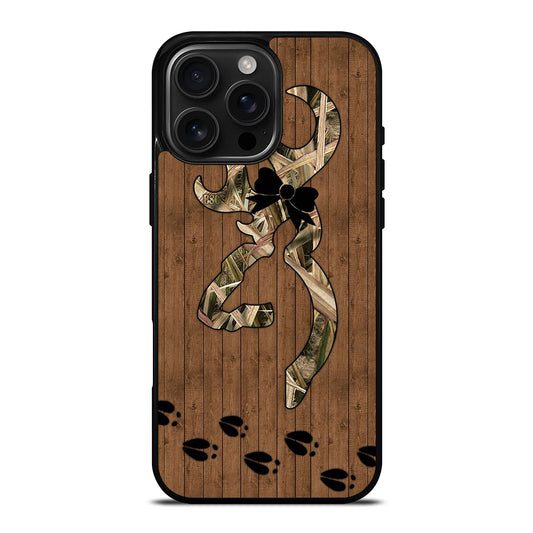 BROWNING DEER FOOTPRINT iPhone Case Cover