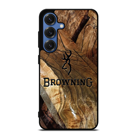 BROWNING DEER WOODEN LOGO Samsung Galaxy Case Cover
