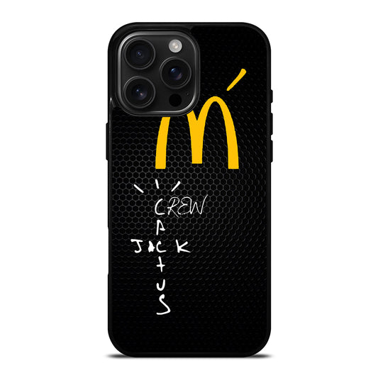 CACTUS JACK TRAVIS SCOTT MCDONALD'S METAL LOGO iPhone Case Cover