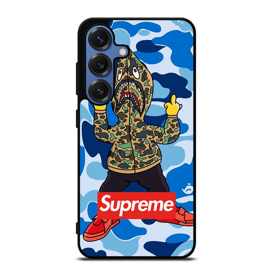 CAMO BAPE SHARK BLUE Samsung Galaxy Case Cover