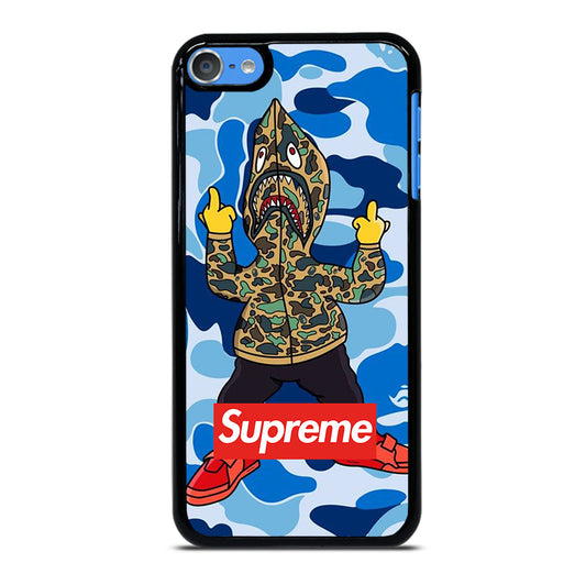 CAMO BAPE SHARK BLUE iPod Touch Case Cover