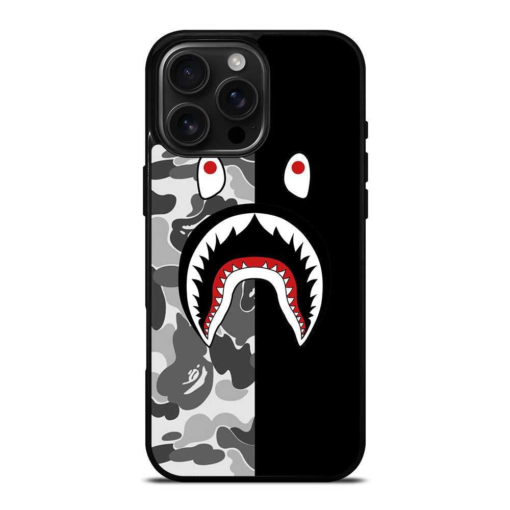 CAMO BAPE SHARK LOGO 3 iPhone Case Cover